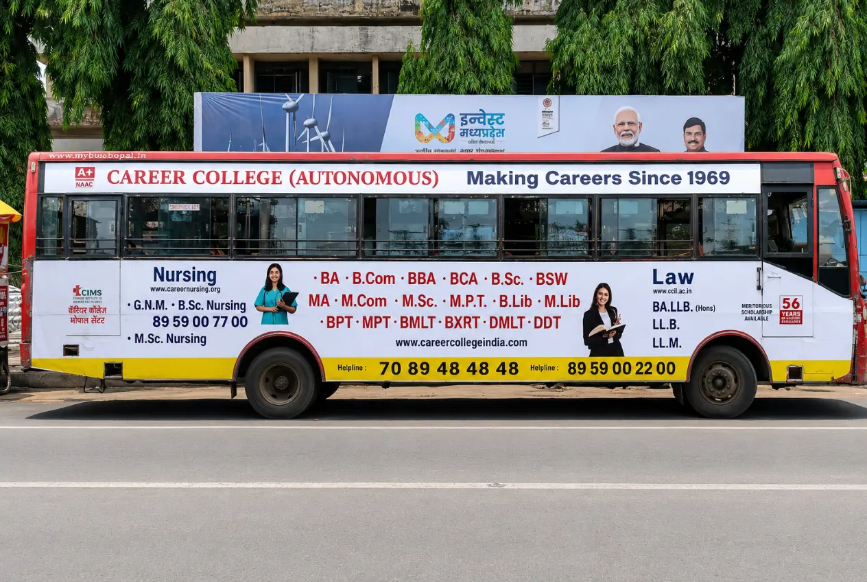 Transit Media Advertising bus branding