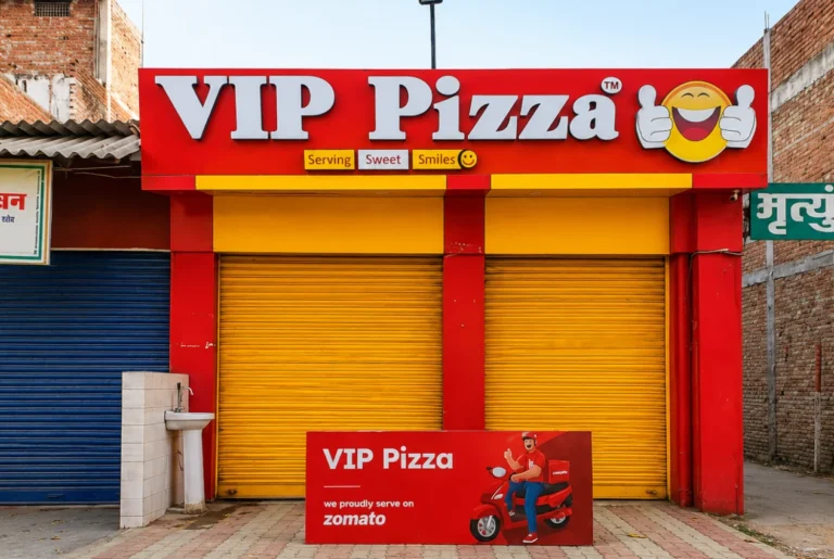 vip pizza retail branding