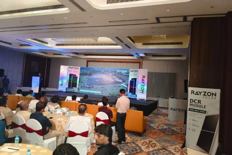 corporate event management company in lucknow rayzon solar press confrsrence