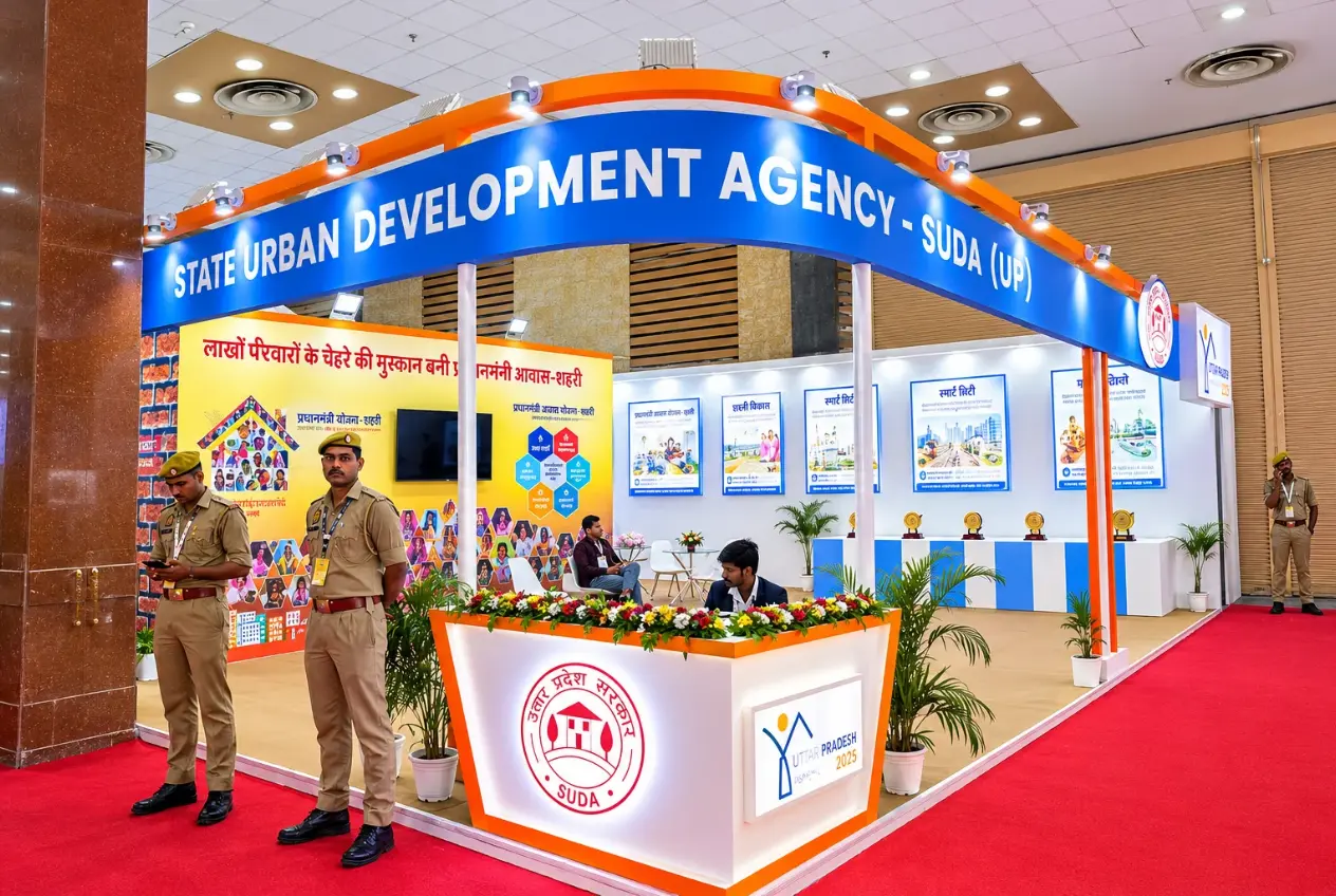 state urban development agency suda stall design at the upits noida